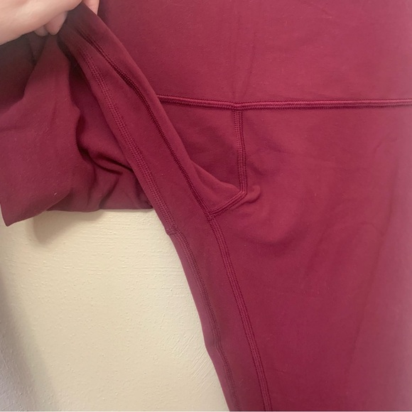 Lululemon Align Pant II *25" Deep Ruby Size 4 W5BEJS - Picture 6 of 10